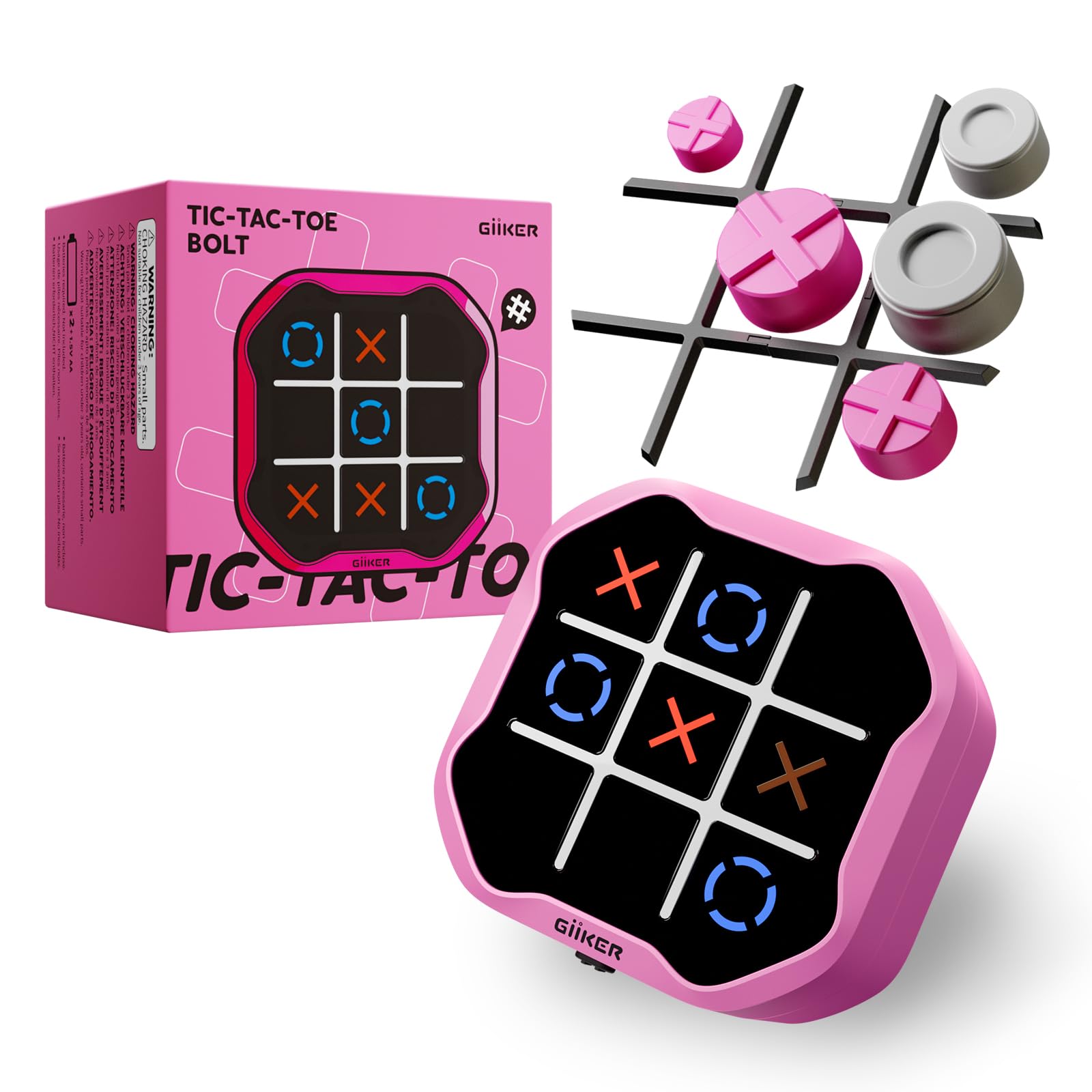 Amazon.com: GiiKER Tic Tac Toe Bolt Game, Original 3-in-1 Handheld